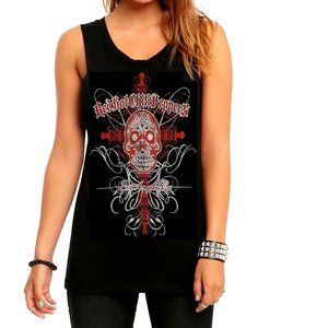 Red Hot Chili Peppers X-Ray Logo funk rock Official Muscle Tank Top L NWT